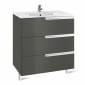 Image of Roca: Victoria-N Unik Wall-hung Vanity Unit with Basin & Three Drawers (1000mm)