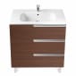 Image of Roca: Victoria-N Unik Wall-hung Vanity Unit with Basin & Three Drawers (1000mm)