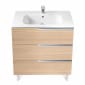 Image of Roca: Victoria-N Unik Wall-hung Vanity Unit with Basin & Three Drawers (1000mm)