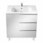 Image of Roca: Victoria-N Unik Wall-hung Vanity Unit with Basin & Three Drawers (1000mm)