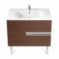 Image of Roca: Victoria-N Unik Wall-hung Vanity Unit with Square Basin and Two Drawers (800mm)