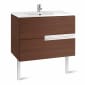 Image of Roca: Victoria-N Unik Wall-hung Vanity Unit with Square Basin and Two Drawers (800mm)