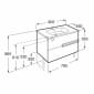 Image of Roca: Victoria-N Unik Wall-hung Vanity Unit with Square Basin and Two Drawers (800mm)