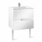 Image of Roca: Victoria-N Unik Wall-hung Vanity Unit with Basin & Two Drawers (700mm)
