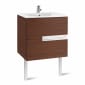 Image of Roca: Victoria-N Unik Wall-hung Vanity Unit with Basin & Two Drawers (700mm)