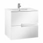 Image of Roca: Victoria-N Unik Wall-hung Vanity Unit with Basin & Two Drawers (700mm)