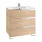 Image of Roca: Victoria-N Unik Wall-hung Vanity Unit with Basin and Three Drawers (600mm)