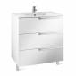 Image of Roca: Victoria-N Unik Wall-hung Vanity Unit with Basin and Three Drawers (600mm)
