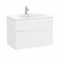 Image of Roca: Victoria-N Unik Wall-hung Vanity Unit with Basin & Two Drawers (800mm)