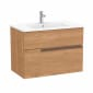 Image of Roca: Victoria-N Unik Wall-hung Vanity Unit with Basin & Two Drawers (800mm)