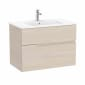 Image of Roca: Victoria-N Unik Wall-hung Vanity Unit with Basin & Two Drawers (800mm)