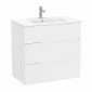 Image of Roca: Victoria-N Unik Wall-hung Vanity Unit with Basin & Three Drawers (800mm)