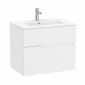 Image of Roca: Victoria-N Unik Wall-hung Compact Vanity Unit with Basin & Two Drawers (700mm)