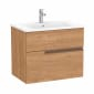 Image of Roca: Victoria-N Unik Wall-hung Compact Vanity Unit with Basin & Two Drawers (700mm)