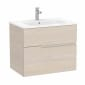 Image of Roca: Victoria-N Unik Wall-hung Compact Vanity Unit with Basin & Two Drawers (700mm)