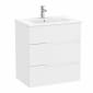 Image of Roca: Victoria-N Unik Wall-hung Vanity Unit with Basin & Three Drawers (700mm)