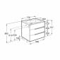 Image of Roca: Victoria-N Unik Wall-hung Vanity Unit with Basin & Three Drawers (700mm)
