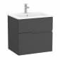 Image of Roca: Victoria-N Unik Wall-hung Vanity Unit with Basin and Two Drawers (600mm)