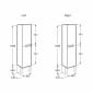 Image of Roca: Victoria-N Reversible Column Unit (300mm)