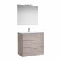 Image of Roca: New Victoria Family Pack with Vanity Unit, Basin, Mirror & LED Wall Light (800mm)