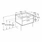 Image of Roca: New Victoria Wall-hung Vanity Unit with Two Drawers (700mm)