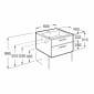 Image of Roca: New Victoria Wall-hung Vanity Unit with Basin & Two Drawers (600mm)