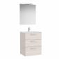 Image of Roca: New Victoria Family Pack with Vanity Unit, Basin, Mirror & LED Light (600mm)