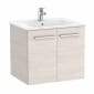 Image of Roca: New Victoria Wall-hung Vanity Unit with Basin & Two Doors (600mm)