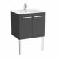 Image of Roca: New Victoria Wall-hung Vanity Unit with Basin & Two Doors (600mm)