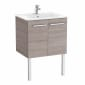 Image of Roca: New Victoria Wall-hung Vanity Unit with Basin & Two Doors (600mm)