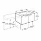 Image of Roca: New Victoria Wall-hung Vanity Unit with Basin & 2 Doors (800mm)