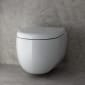 Image of VitrA: Liquid Wall-hung Rim-ex WC Toilet Pan