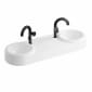 Image of VitrA: Liquid Countertop Double Washbasin