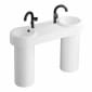 Image of VitrA: Liquid Countertop Double Washbasin