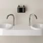 Image of VitrA: Liquid Countertop Double Washbasin