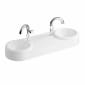 Image of VitrA: Liquid Countertop Double Washbasin