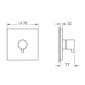 Image of VitrA: Root Square Three-way Shower Diverter