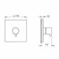 Image of VitrA: Root Square Three-way Shower Diverter