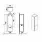 Image of VitrA: M-line Pure Wall-hung Tall Storage Unit with Two Doors