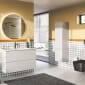 Image of VitrA: M-line Pure Wall-hung Tall Storage Unit with Two Doors