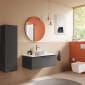 Image of VitrA: M-line Pure Wall-hung Tall Storage Unit with Two Doors