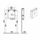 Image of VitrA: M-line Edge Wall-hung Mirror Cabinet With Shaver Socket (600mm)