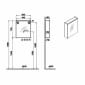 Image of VitrA: M-line Edge Wall-hung Mirror Cabinet With Shaver Socket (600mm)