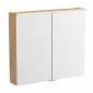 Image of VitrA: M-line Edge Wall-hung Mirror Cabinet with Two Doors & Shaver (800mm)
