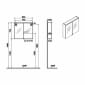 Image of VitrA: M-line Edge Wall-hung Mirror Cabinet with Two Doors & Shaver (800mm)