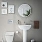 Image of VitrA: Integra Wall-mounted Round Basin (600mm)