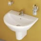 Image of VitrA: Integra Wall-mounted Round Basin (600mm)