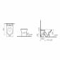 Image of VitrA: Integra Back-To-Wall Close-Coupled Toilet (Rim-Ex)