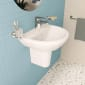 Image of VitrA: Integra Wall-mounted Round Basin (500mm)