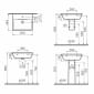 Image of VitrA: Integra Wall-mounted Square Basin (550mm)
